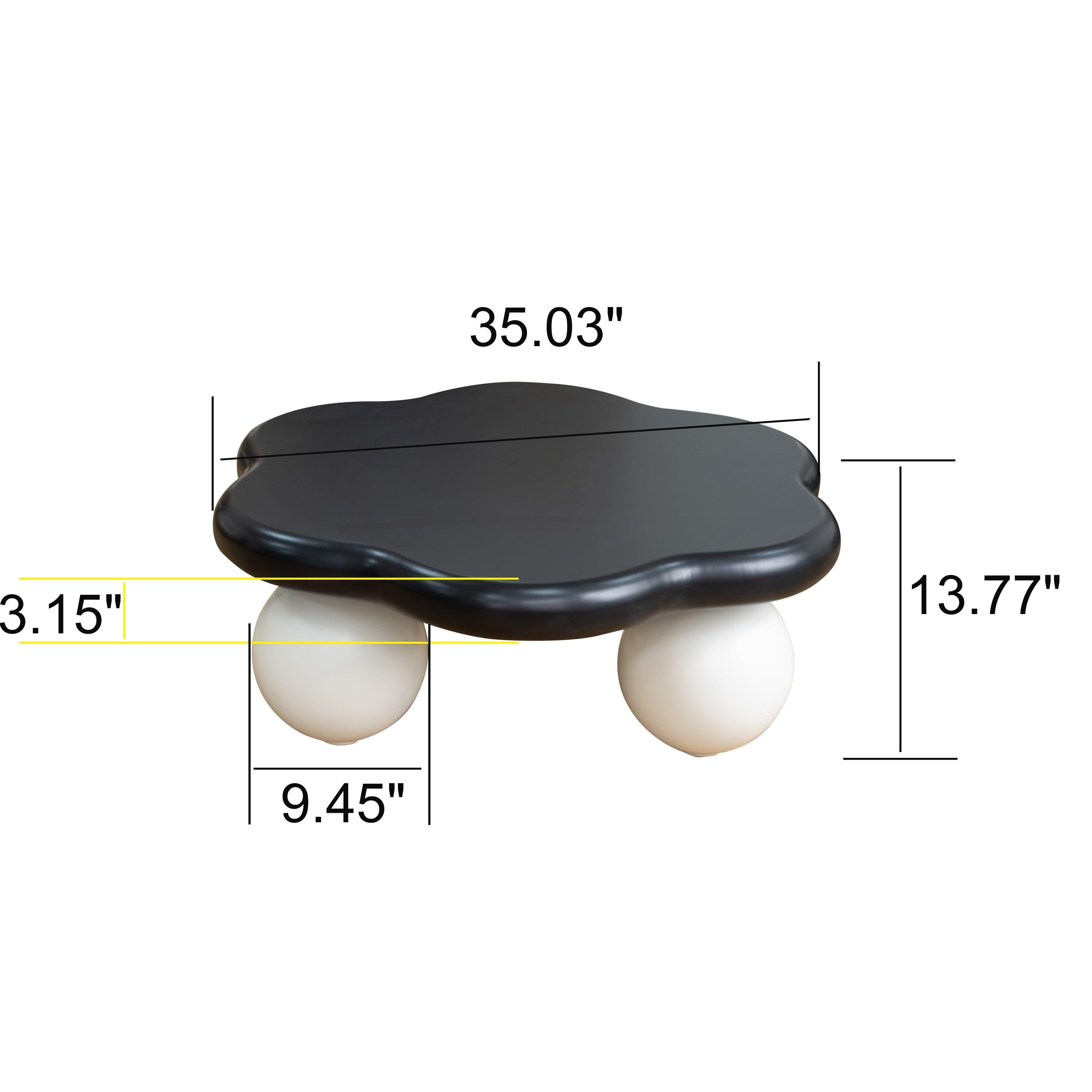 35' Cloud Shaped Coffee Table for Small Apartments.