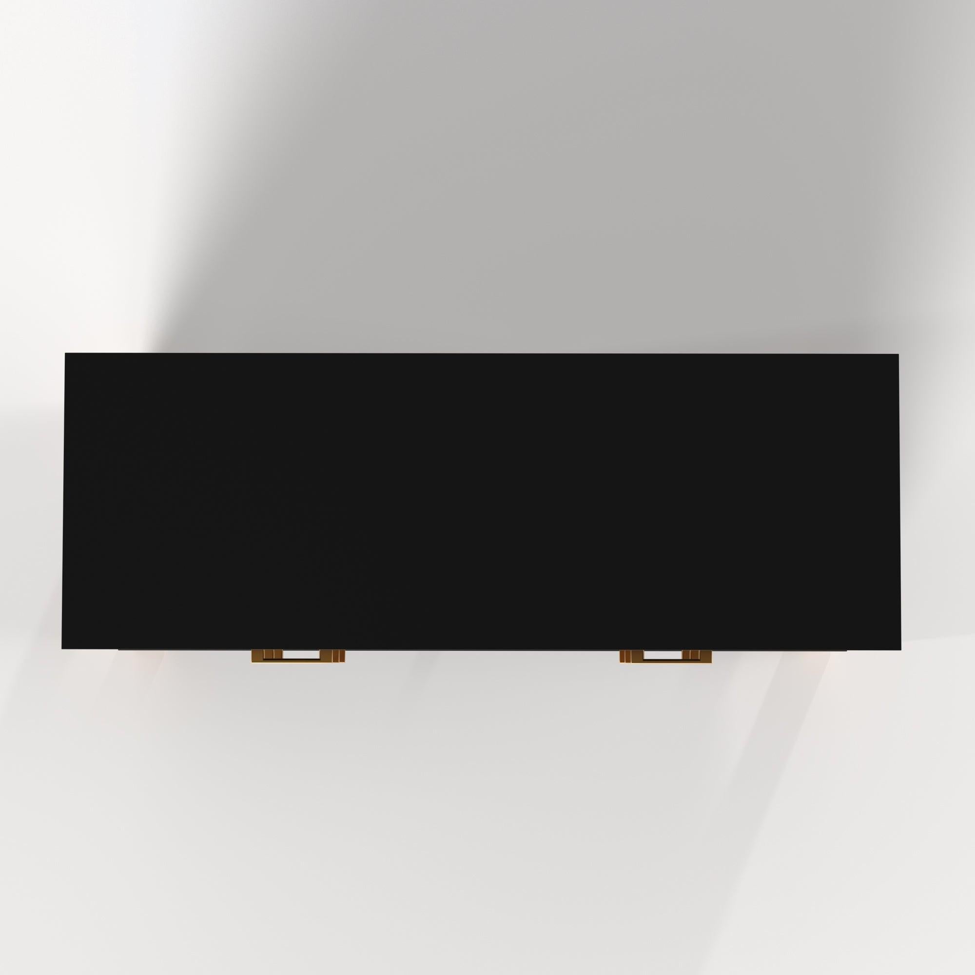 Modern 6-Drawer Dresser with Metal Handles.