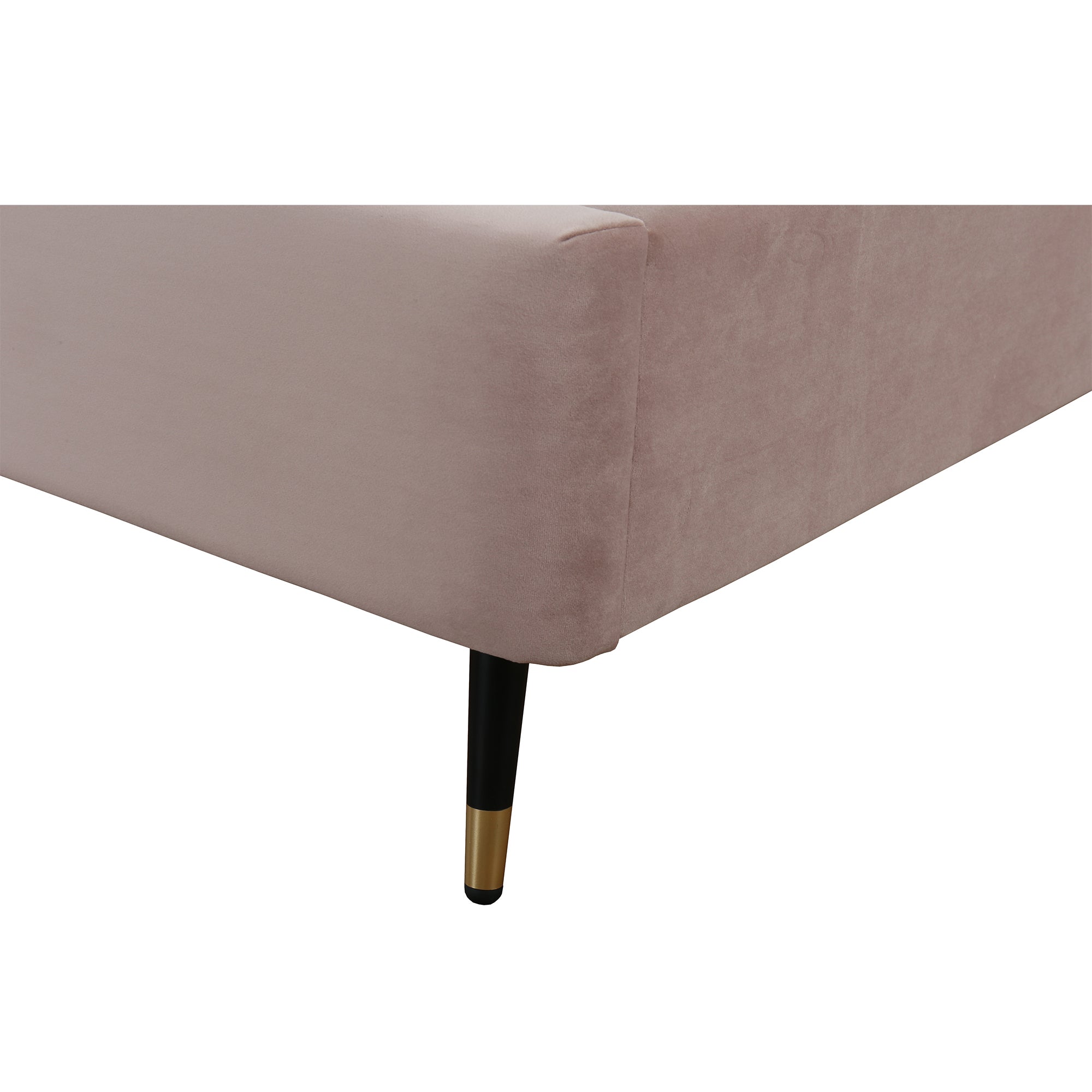 Crosby Upholstered Velvet Full Bed in Blush