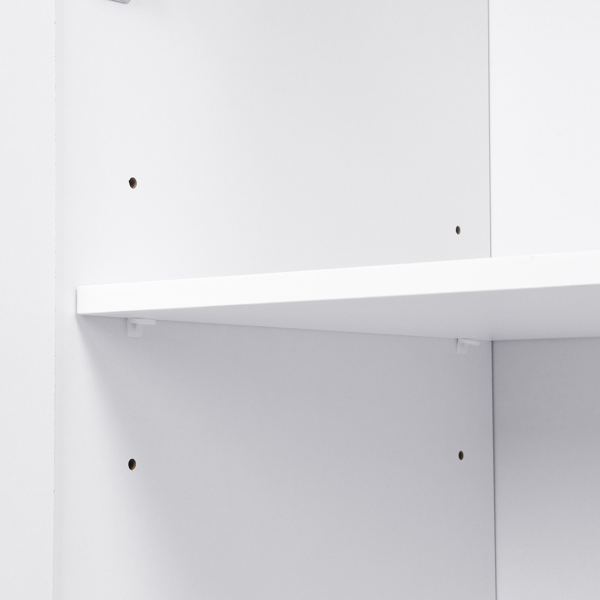 U-Can 79'' Tall Modern Hall Tree with Shoe Storage, 4-in-1 Entryway Bench with 6 Cabinets, 4 Coat Hooks & Adjustable Shelf for Hallway, living room, White