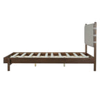 Queen Rubber Wood Bed Frame with Headboard.