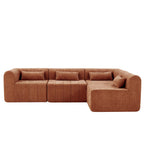 145.5 Inch Modular Sectional Sofa - Versatile Seating Solution.