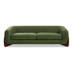 Alpine Moss Green Sherpa Sofa for Cozy Seating.