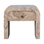 Nouveau Nightstand, 1-Drawer, Marble.