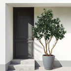 7.2FT Tall Artificial Silk Tree Large Faux Greenery Plant with Lifelike Leaves for Indoor Outdoor Home Office Decoration Potted Fake Plant, 1pc/set