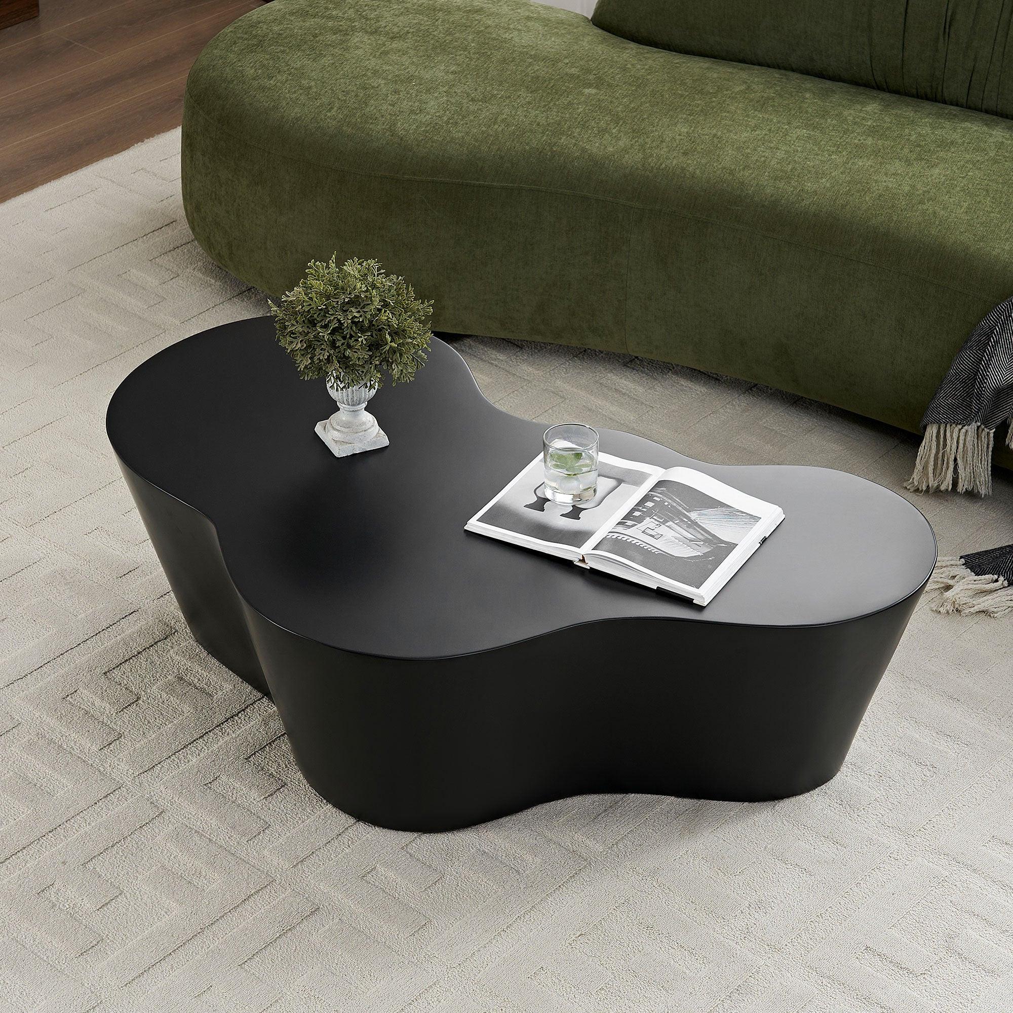 50 Inch Unique Shape Coffee Table for Living Room.
