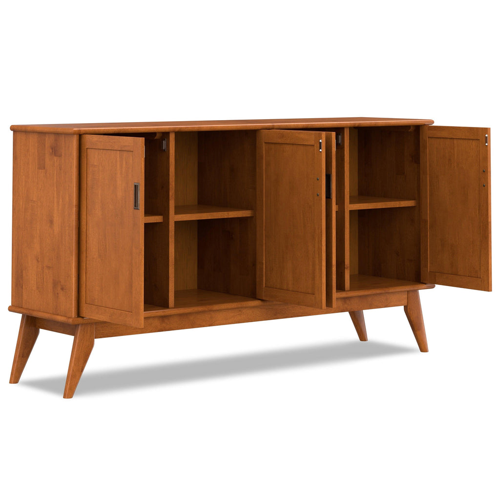 Draper Mid Century Sideboard Buffet with 4 Doors.
