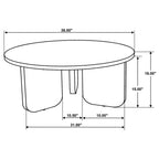 Columbo Brown Round Coffee Table - Mango Wood Design.