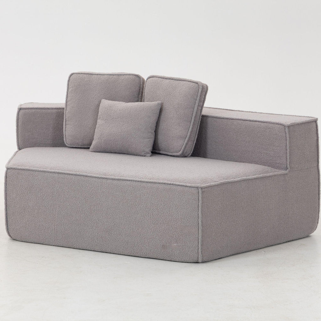 Teddy Fabric Single Sofa Chair for Cozy Interiors.