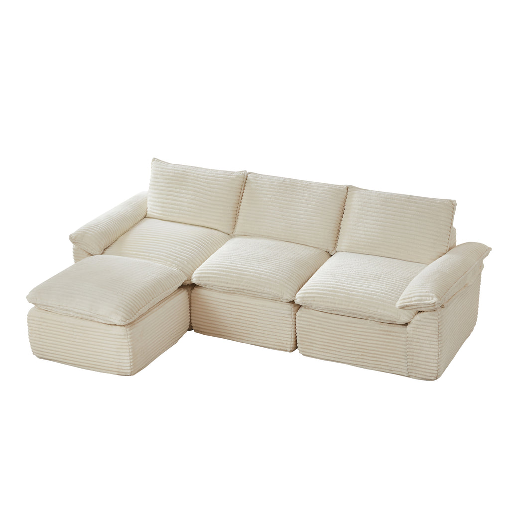 Corduroy Cloud Sofa Flexible Modern Design
