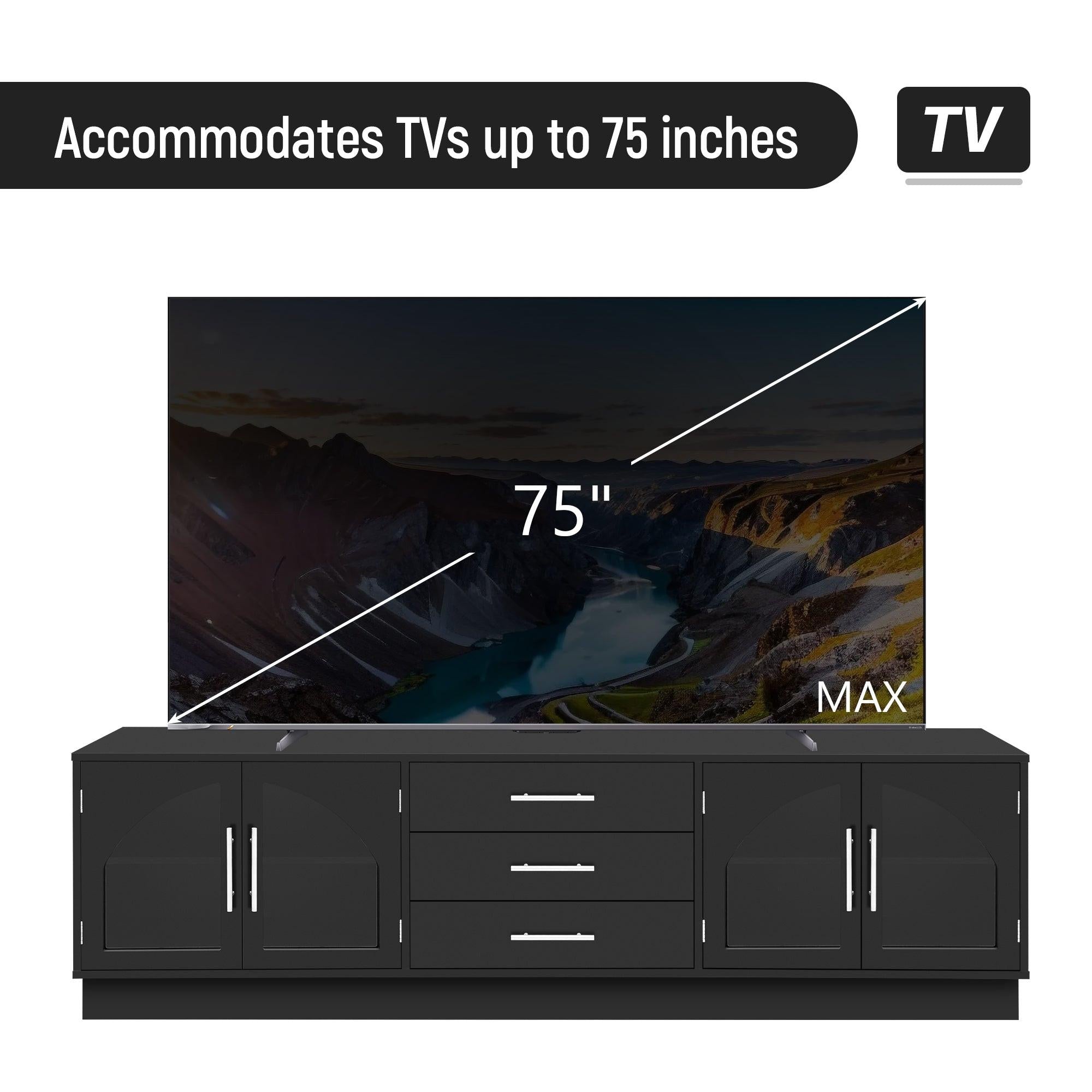 68.9'' Modern Minimalist TV Stand for TVs up to 75 Inches.