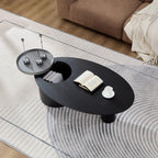 Modern Oval Luxury Coffee Table - Elegant Living Room Centerpiece.