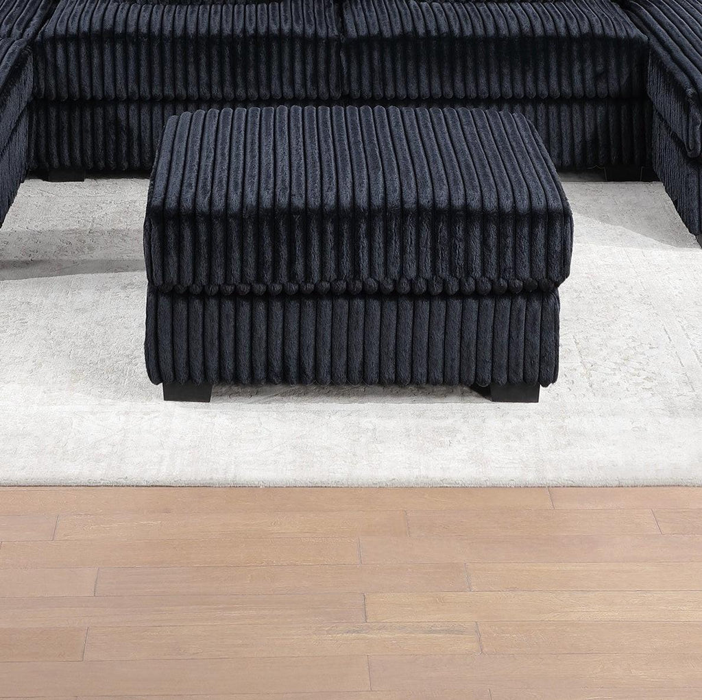 6-PC Modular Sectional Sofa Set with USB Cup Holder.