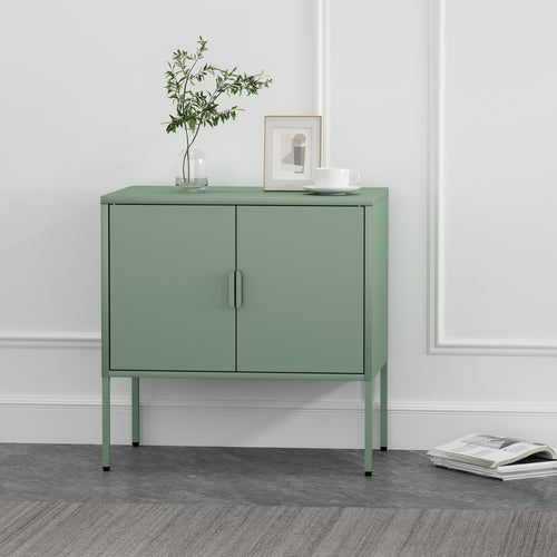 Ava 24' Metal Accent Cabinet in Sage Green