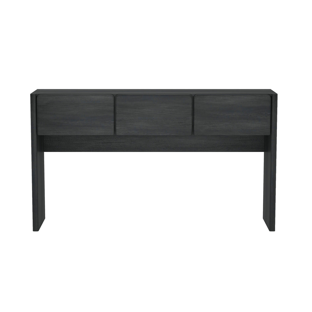 Linda Console Table in Charcoal Gray