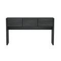Linda Console Table in Charcoal Gray