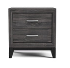 Two Tone Nightstand with Two Drawers for Bedroom.