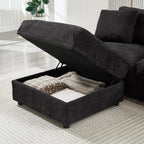 Modular Sectional Sofa with Storage for Living Room.