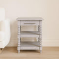 Solid Wood Barclay Side Table with Acid Wash Finish.