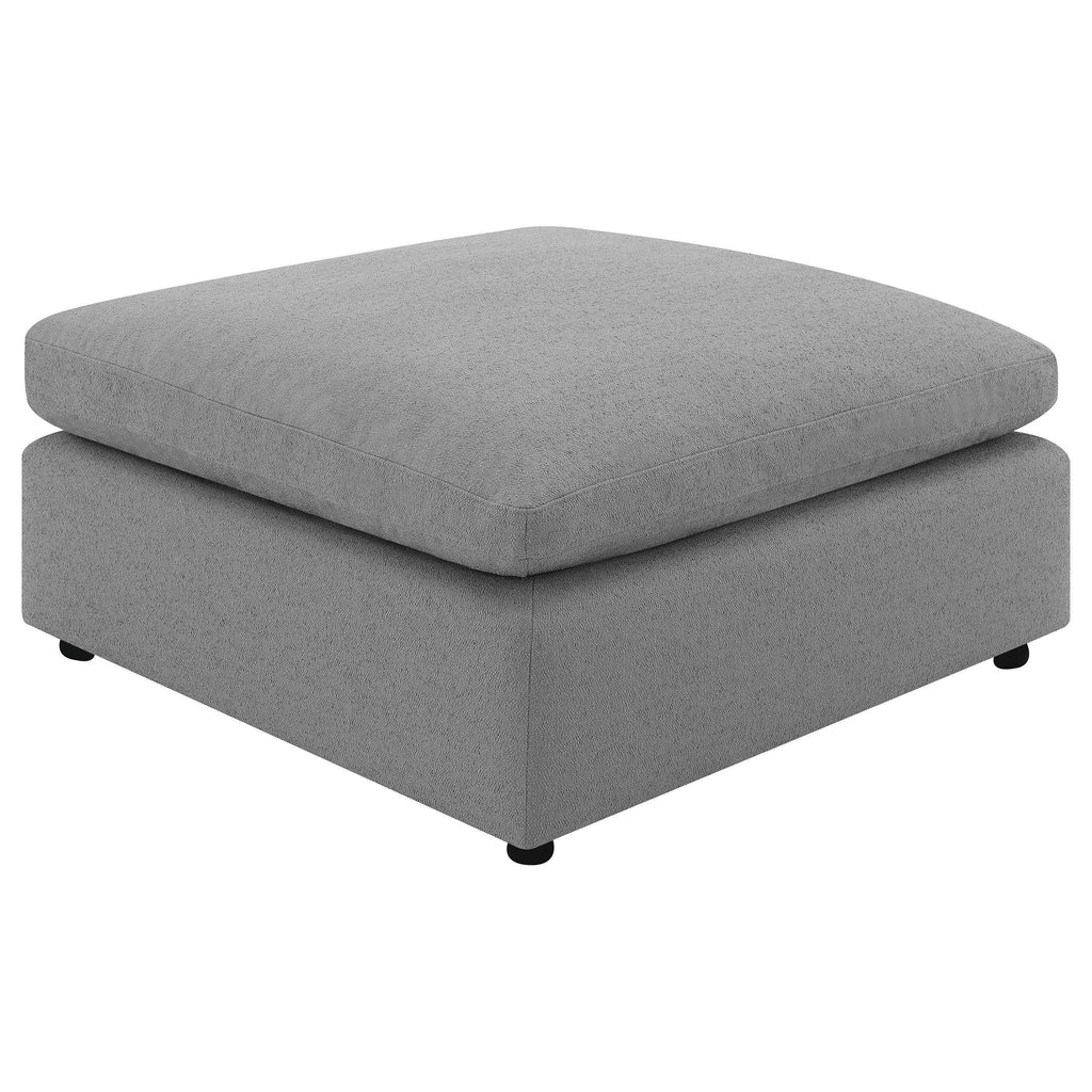 Segoura Grey Modular Sectional Sofa with Ottoman.