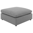 Segoura Grey Modular Sectional Sofa with Ottoman.