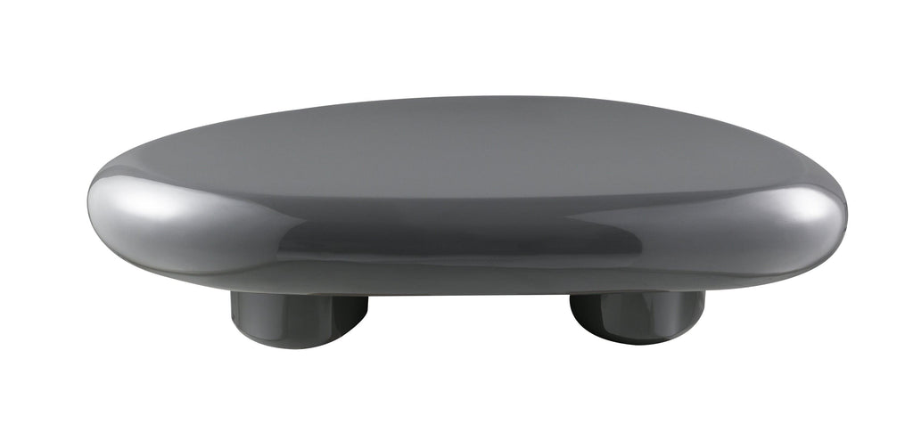 Charlene Gray High Gloss Coffee Table - Contemporary Style.
