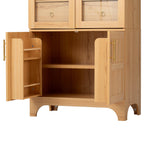 K&K Arched Kitchen Pantry Cabinet for Storage & Organization.