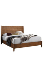 Mid-Century Modern Walnut Bedroom Set Queen Size with Nightstands.