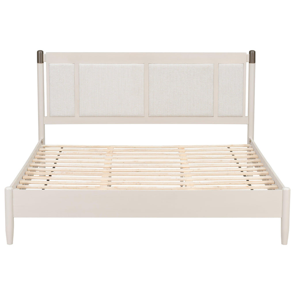 Solid Wood King Bed with Heavy Duty Support.