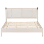 Solid Wood King Bed with Heavy Duty Support.