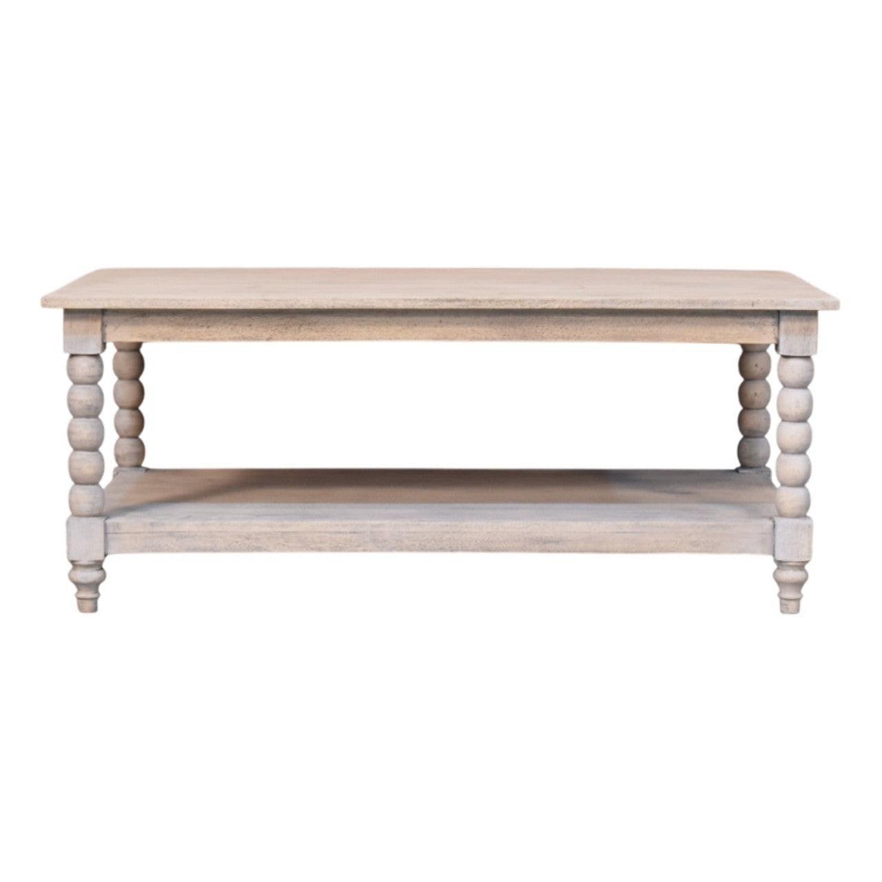 Solid Wood Ellsworth Spindle Coffee Table - Acid Wash.