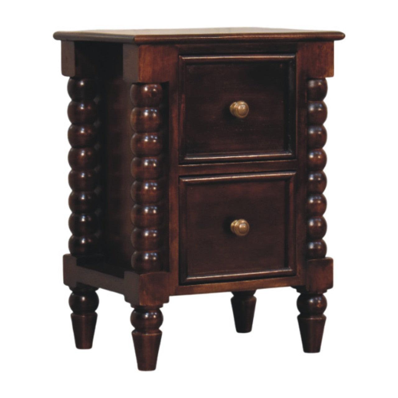 Solid Wood Bexley Spindle Bedside Table.