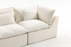 Oversized Modular Sectional Sofa with Ottoman for Living Room.