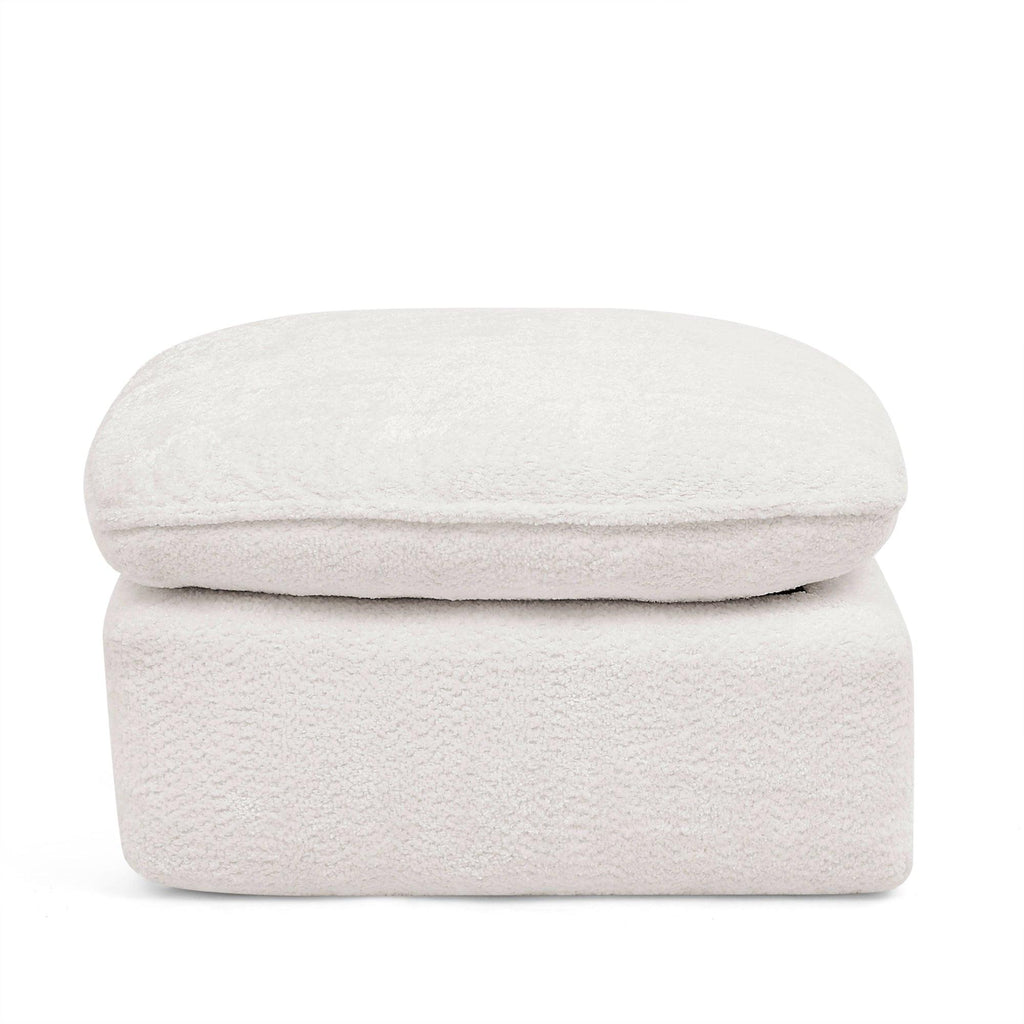 107'' Modern Boucle Sectional Sofa with Moveable Ottomans.