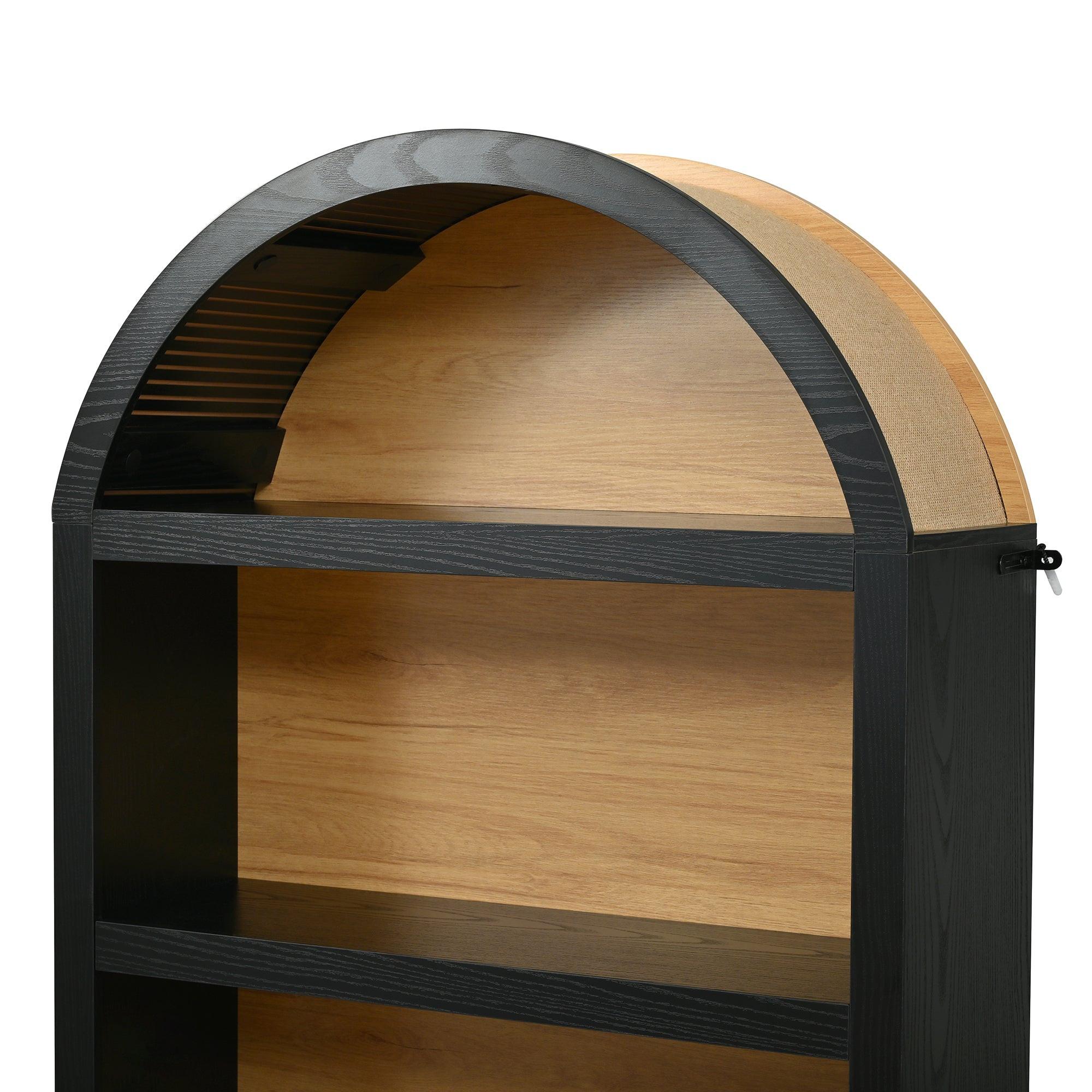 3-Piece Retro TV Stand Set with Bookshelf for Up to 70 TVs.