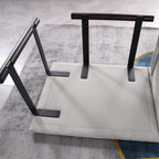 Underside view of modular sofa module showing metal and wood frame construction, highlighting durable build and easy assembly.