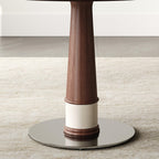 47-Inch Solid Wood Dining Table with Lazy Susan.