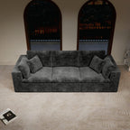 Modular Sectional Sofa Grey - Comfortable 3PC Couch.