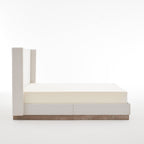 Hosford Upholstered Wingback Bed Queen Size.