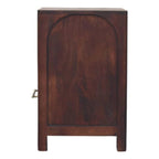 Solid Wood Arched Edge 1 Drawer Bedside Table.