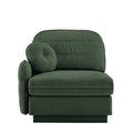 Celena Green Chenille Upholstered 1-Seater Sofa