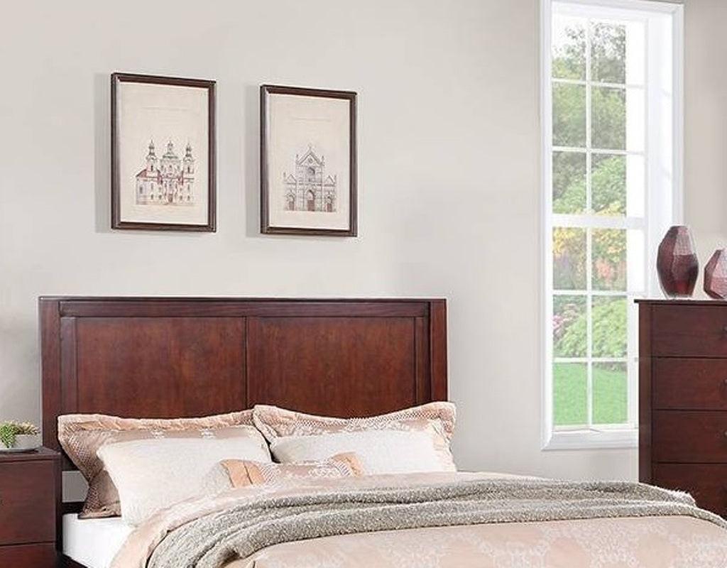 Eastern King Size Bed with Two Panel Headboard.