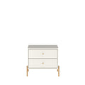 Jasper 25' Nightstand in Off White (2-Drawer)
