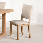 Transitional 5pc Dining Set with Natural Finish.