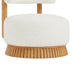 Modern Farmhouse Armless Chair for Living Room and Bedroom.