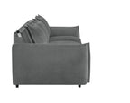 Gray Chenille Sleeper Sofa - Eaden Power Sofa.