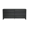 Linda 72' Dresser in Charcoal Gray (6-Drawer)