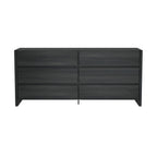Linda 72' Dresser in Charcoal Gray (6-Drawer)