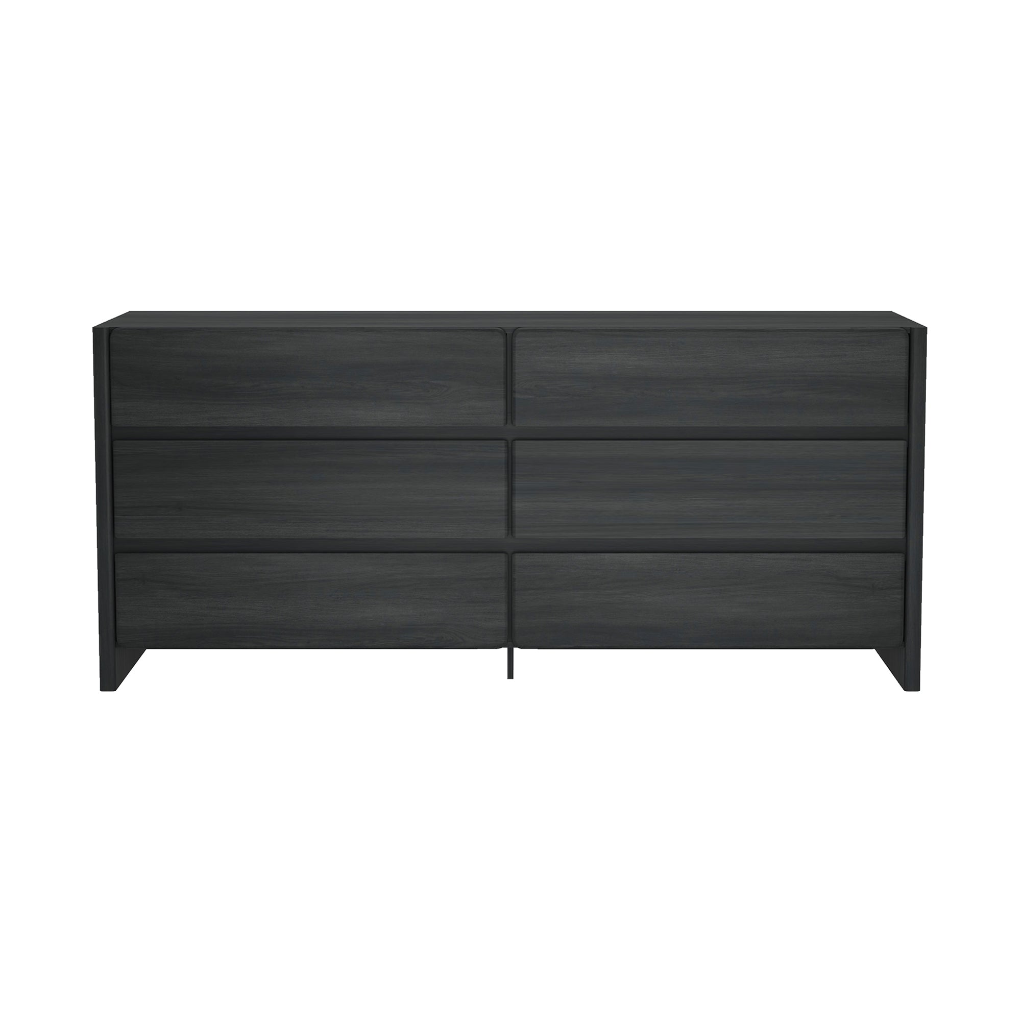 Linda 72' Dresser in Charcoal Gray (6-Drawer)
