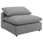 Segoura Grey Modular Sectional Sofa with Ottoman.